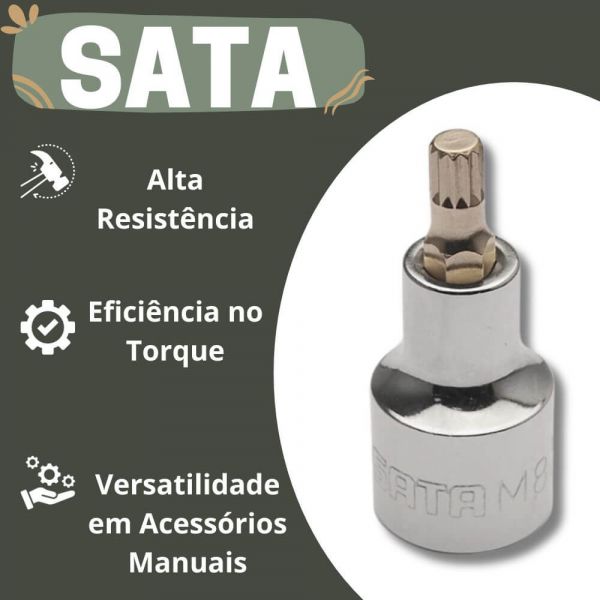 Chave Soquete Bit Multidentado 1/2