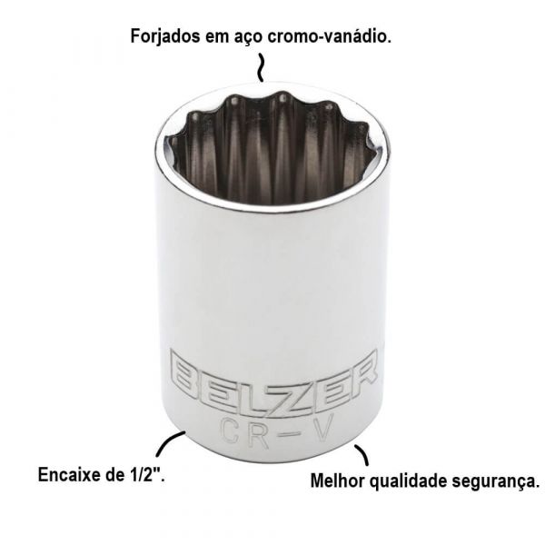 Chave Soquete Estriado 1/2