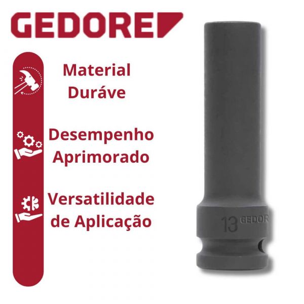 Chave Soquete Impacto Longo 1/2