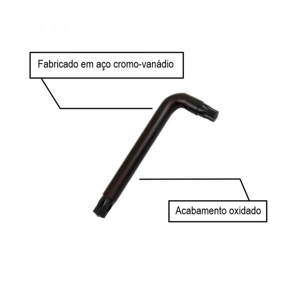 Chave Torx L T55 Belzer