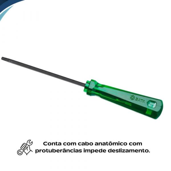 Chave Torx Reta T8 ST61468 Sata 