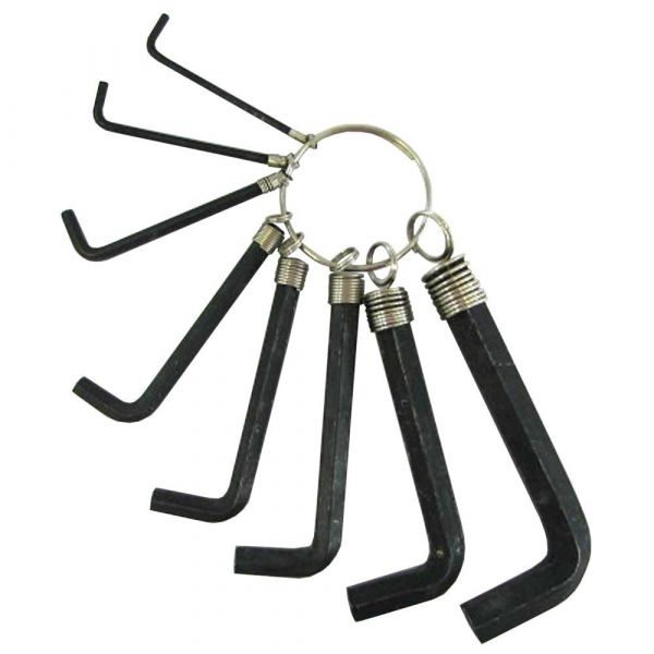 Chaves Allen Tipo Chaveiro 8 peças- Carbografite