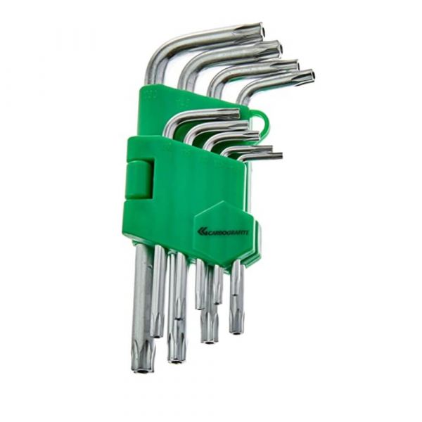 Chaves Hexalobular Tipo Estojo 9 Peças Carbografite