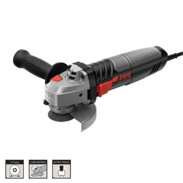 Esmerilhadeira Angular 9004 4.1/2 Pol. 830W Com Maleta Skil