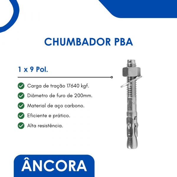 Chumbador PBA 1 Pol. x 9 Pol. Ancora