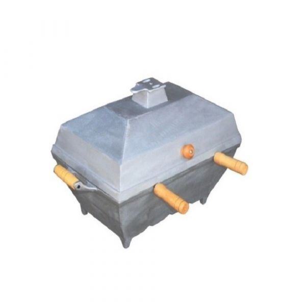 Churrasqueira Quadrada Bafo Alumínio 45x30cm Metalmig