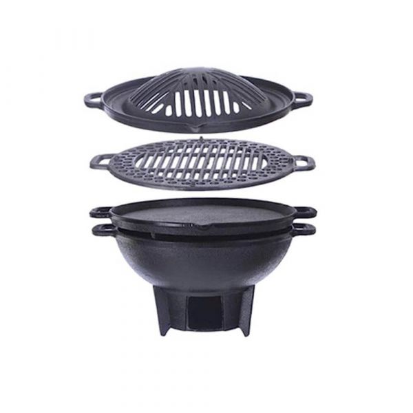 Churrasqueira Gengis Khan Redonda Completa Santa Bárbara 