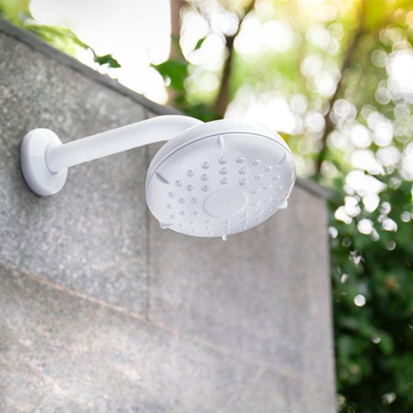 Chuveiro Ducha Fria 4 Pol. com Braço Branco Viqua