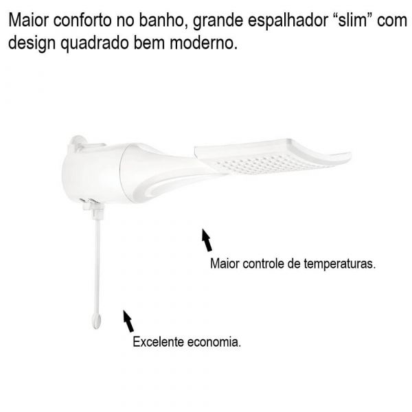 Chuveiro Elétrico Loren Shower Eletrônico 220V 6800W Lorenzetti