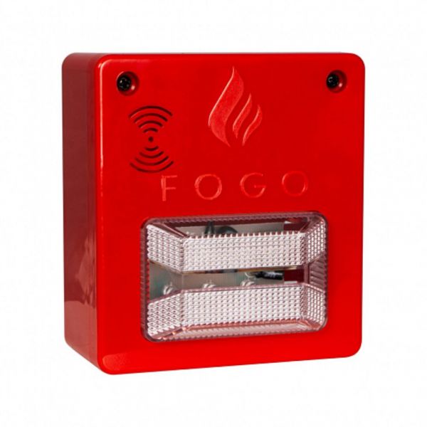 Sinalizador Audiovisual com Sirene 12V 24V Segurimax