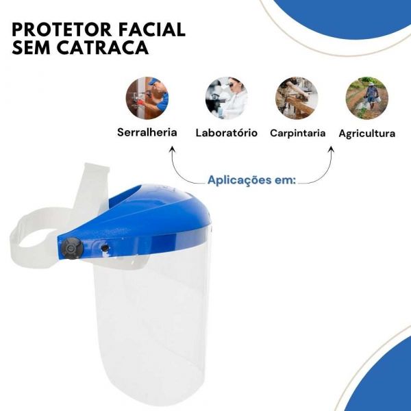 Protetor Facial Sem Catraca Incolor Delta Plus
