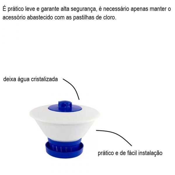 Clorador Margarida Para Piscina Brustec
