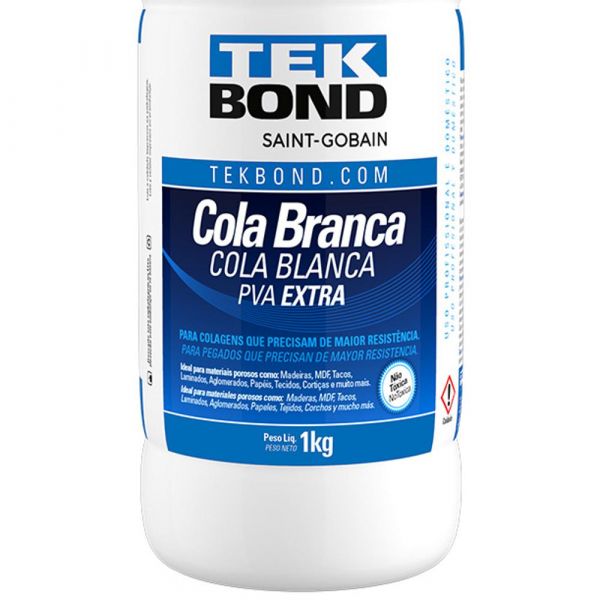 Cola Branca PVA Extra 1Kg Tekbond