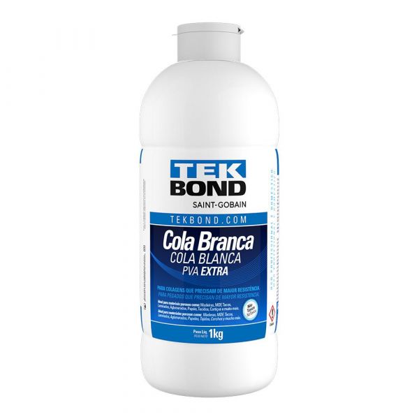Cola Branca PVA Extra 1Kg Tekbond