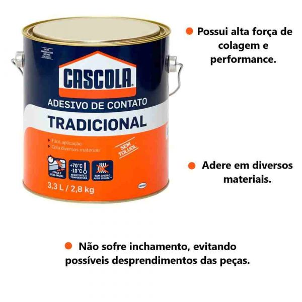 Cola Cascola Tradicional 2,800kg Henkel