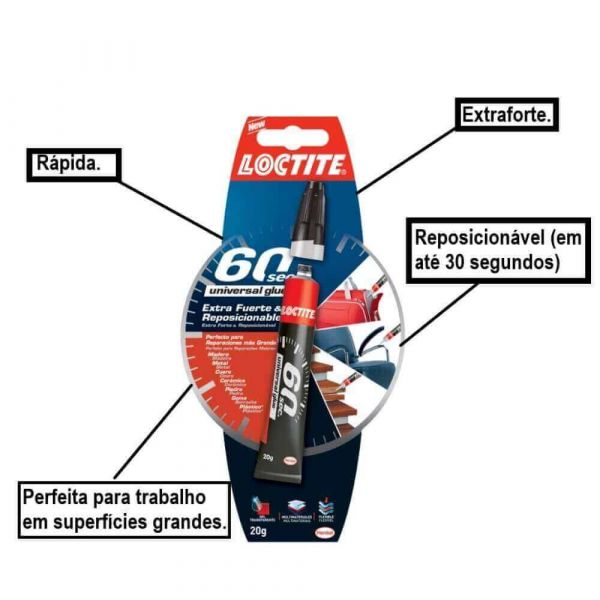 Cola Super Bonder 20g  60 segundos 