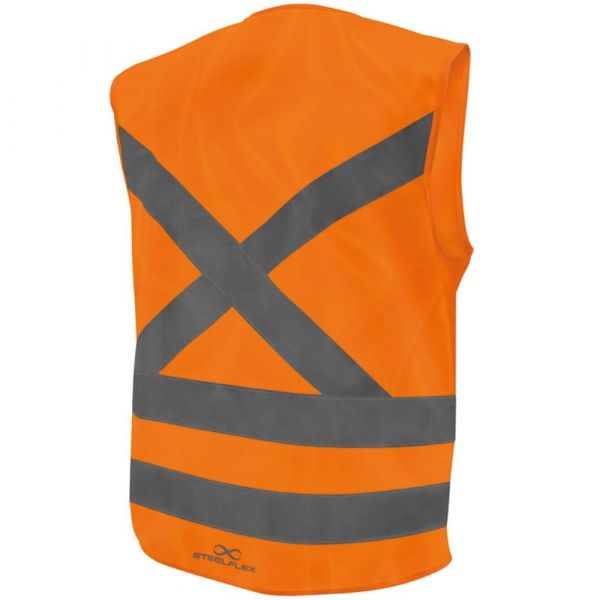 Colete Refletivo Laranja Tamanho G Steelflex