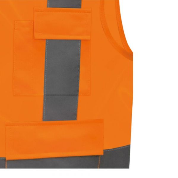 Colete Refletivo Laranja Tamanho G Steelflex