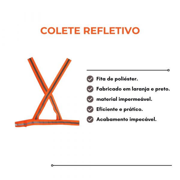 Colete Refletivo Tipo X Plastcor