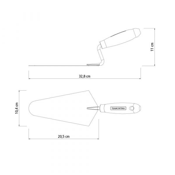 Colher de Pedreiro Nº 08 Tramontina