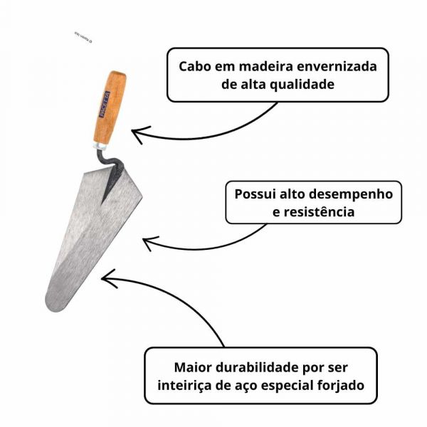 Colher para Pedreiro Nº 09 Pacetta