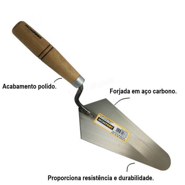 Colher Para Pedreiro Nº 09 Reto Momfort