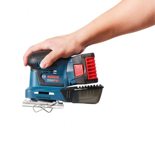 Lixadeira orbital à bateria Bosch GSS 18V-10, 18V SB, 2 lixas