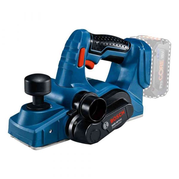 Plaina Bosch à Bateria GHO 18V-LI, 18V, sem Bateria e sem Carregador, em Maleta plástica