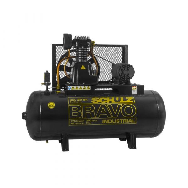 Compressor 15/200 CSL Bravo Monofásica Schulz