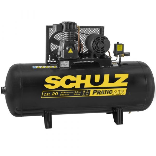 Compressor 20/200 CSL Pratic Air Trifásico Schulz