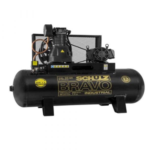 Compressor Bravo Csl 30BR/250 Trifásico 250 Litros Schulz