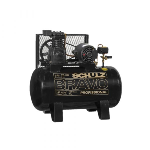 Compressor De Ar Bravo 15/100 CSL 3CV Monofásico Schulz
