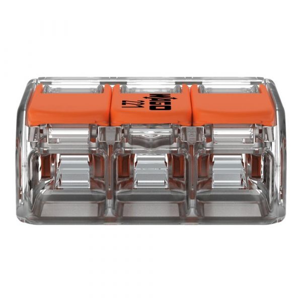 Conector de Emenda 2 Polos 221-413 de até 4mm² Wago