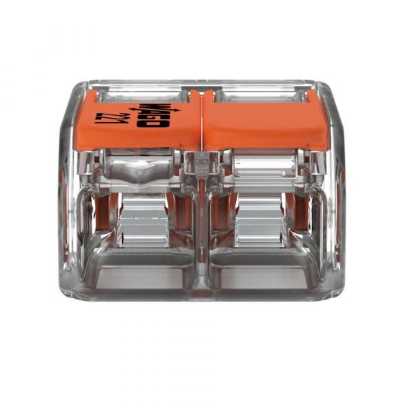 Conector de Emenda 2 Polos 3 Peças 221-615 0,5-6,0MM² Wago