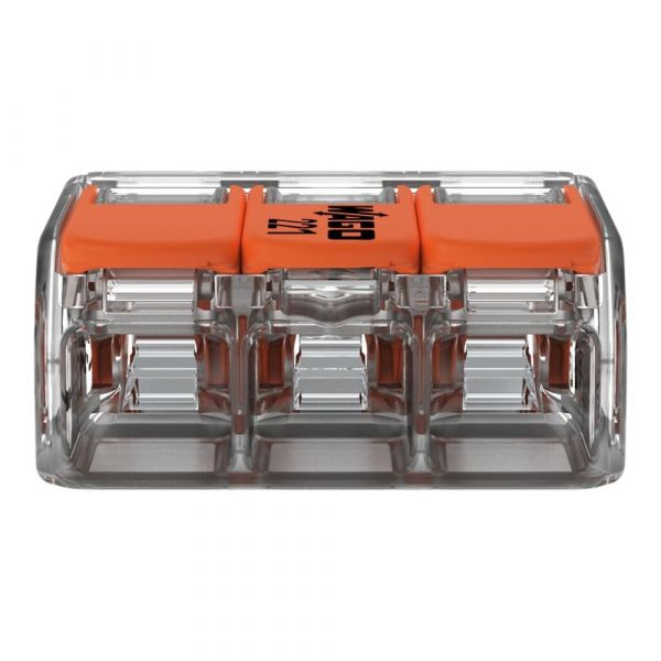 Conector de Emenda 3 Polos 221-613 de até 6mm² Wago