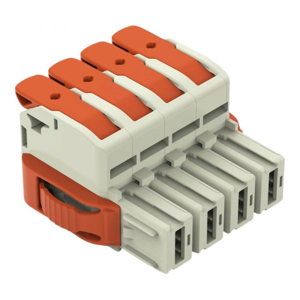 Conector Fêmea de 1 Condutor MCS 4 Polos de até 25mm² Wago