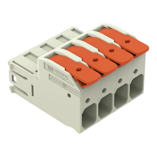 Conector Macho de 1 Condutor MCS 4 Polos de até 25mm² Wago