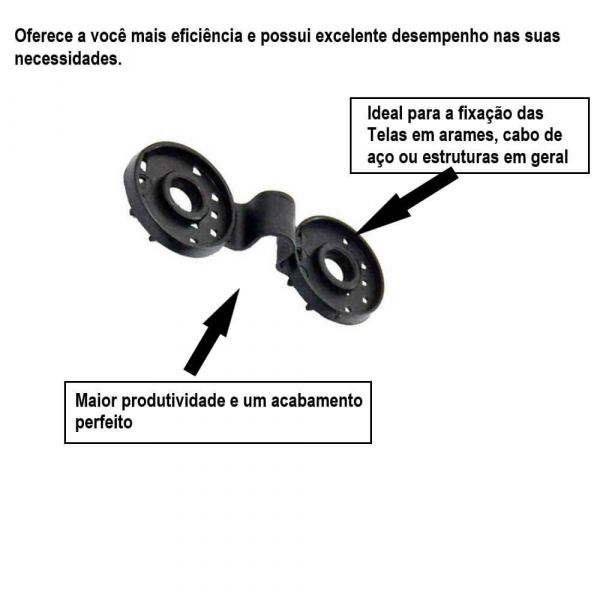 Conector Ponte Para Tela Aluminet Genegar