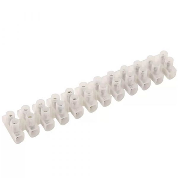 Conector Termoplástico Branco 12 Polos 10mm 30A Decorlux
