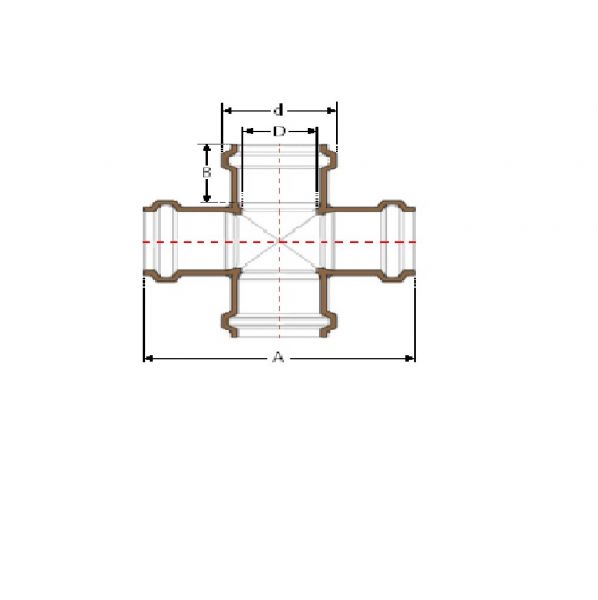 Cruzeta Soldável 50mm Tigre