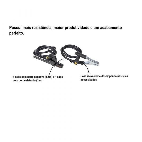 Conjunto De Cabos Para Máquina De Solda 250A 9mm Amatools