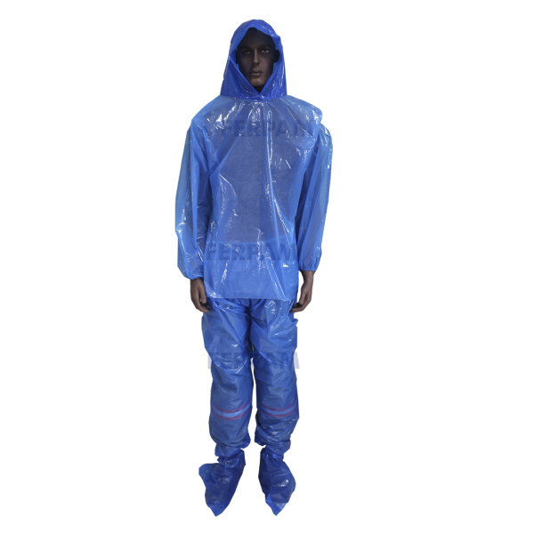 Conjunto Protetor/ Capa de Chuva Azul- Prevemax