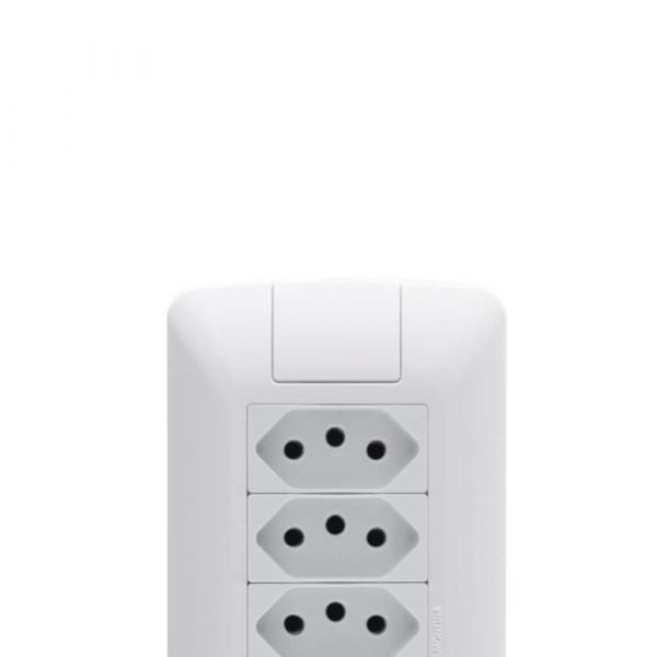 Conjunto 3 Tomadas 2P + T 10A 250V 4X2 Aria Tramontina