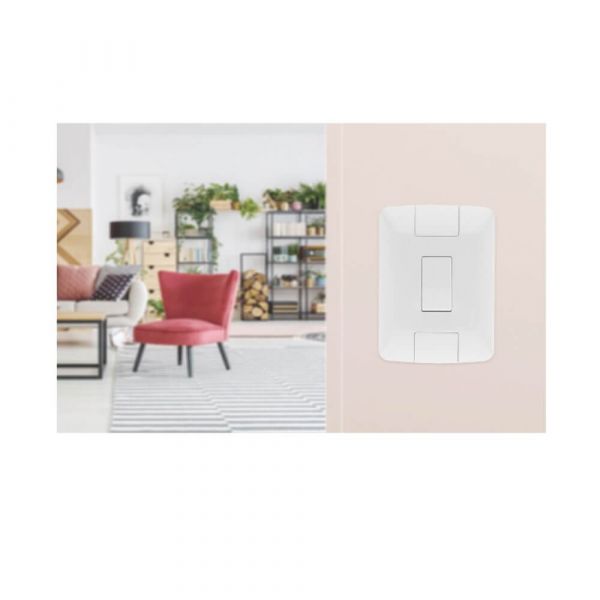 Conjunto 4x2 Com 1 Interruptor Paralelo Aria 6 A 250 V Branco Tramontina