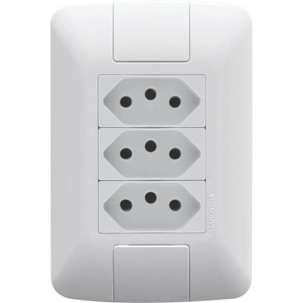 Conjunto 4x2 com 3 Tomadas 2P+T 20 A 250 V Tramontina 