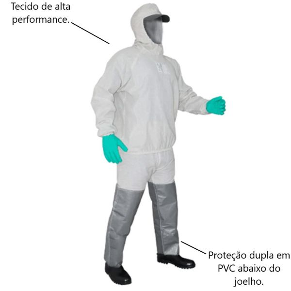 Conjunto Defensivo de Agrotóxico 50 LAV Tamanho G Protspray