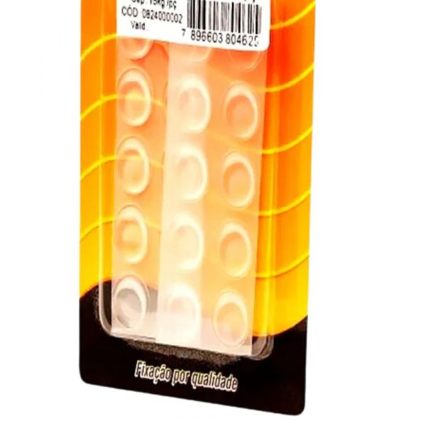 Batentes Adesivos 215 Protetor  12,7x3mm  20 Peças Adelbras