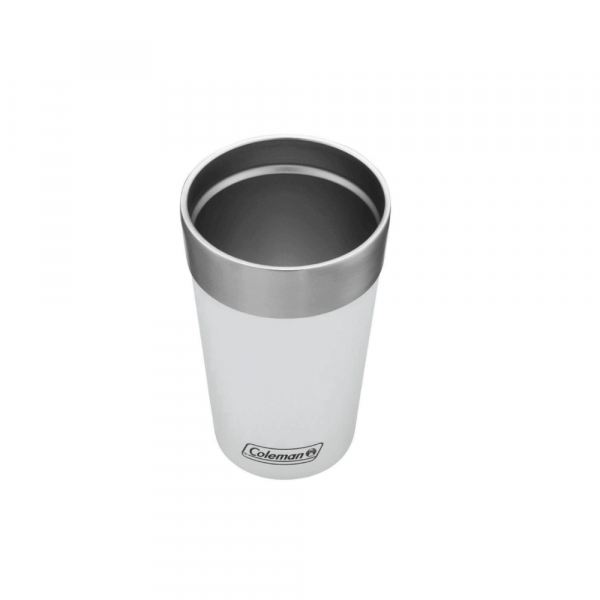 Copo Térmico Inox com Abridor 600ml Branco Coleman