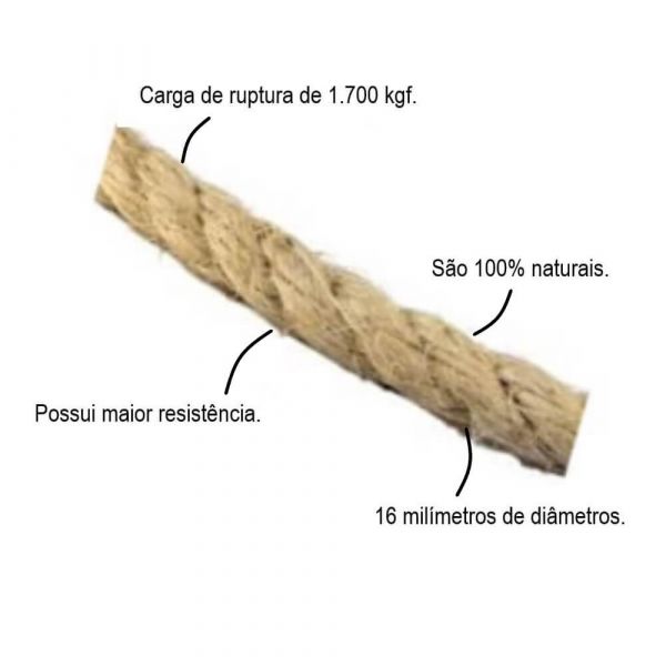 1 Metro De Corda Sisal 8mm 5/16