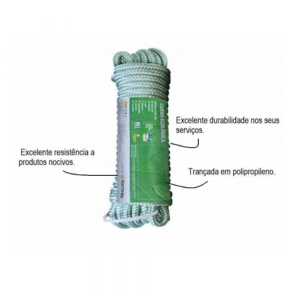 Corda Trançada Meada 10mm 15 Metros Itacorda